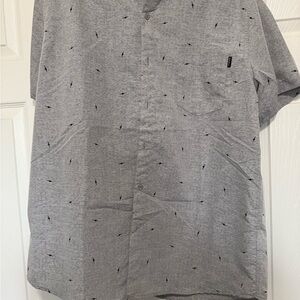 Gray Patterned Men's Shirt